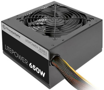 Блок питания 650W Thermaltake Litepower (120mm, 24+8pin, 2*8pin, 5*Sata, 6*IDE)