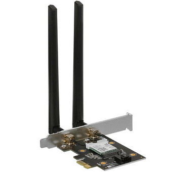 Сетевая карта PCI-E ASUS PCE-AX3000 (802.11b/g/n/ac, 2402Mbps/574Mbps, 5GHz/2.4GHz, Bluetooth 5.0)