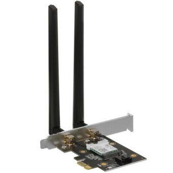 Сетевая карта PCI-E ASUS PCE-AX3000 (802.11b/g/n/ac, 2402Mbps/574Mbps, 5GHz/2.4GHz, Bluetooth 5.0)