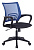 Кресло Бюрократ CH-695NLT (сетка/ткань, без мех. качания, крест. пластик, до 120 кг) Синий