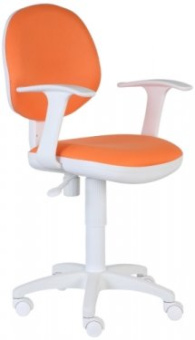 Кресло Бюрократ CH-W356AXSN (ткань, пруж.-винт. мех. качания, крест. пластик, до 100 кг) Оранжевый