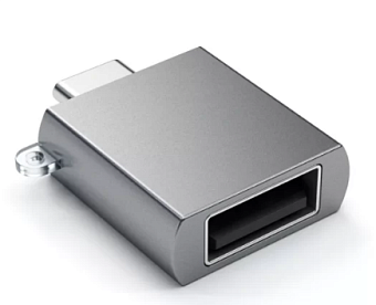 Переходник Satechi USB Adapter USB-C to USB-A Grey