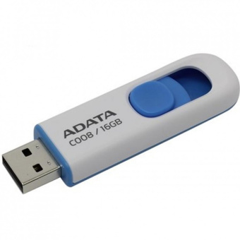 Флешка 16Gb ADATA [C008] USB white-blue