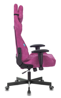 Кресло Zombie VIKING KNIGHT Fabric (ткань, мех. качания, крест. металл, до 150 кг) Малиновый