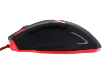Мышь проводная Redragon MAMMOTH (16400 dpi покрытие Sand Rubber cенсор Avago ADNS 9800 грузики) USB