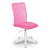 Кресло Бюрократ KD-9 (сетка/ткань, без мех. качания, крест. пластик, до 80 кг) Розовый