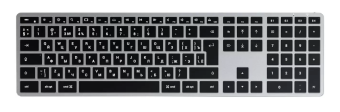 Клавиатура беспроводная Satechi Slim X3 Bluetooth Keyboard темно-серый
