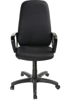 Кресло Бюрократ CH-808AXSN (ткань, мех. качания, крест. пластик, до 120 кг) Черный