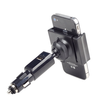 Автомобильное зарядное устройство Gembird (2A с креплением для смартфона, 58 - 85 мм)