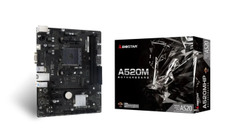 Материнская плата Socket AM4 Biostar A520MHP (A520) 2*DDR4 VGA HDMI mATX