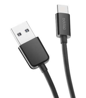Кабель USB-C < - > USB-C, 1.2м, Deppa, черный
