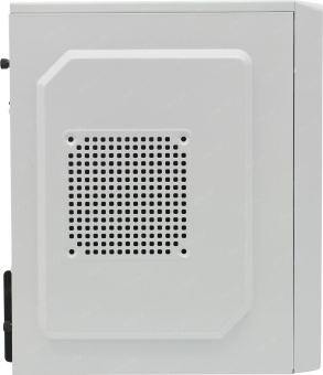 Корпус Ginzzu B185, 2*USB2.0, без вентиляторов, без БП, mATX, белый
