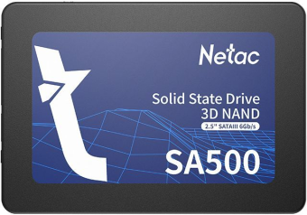 Накопитель SSD SATA 480Gb Netac SA500 (TLC, 520/450 Мбайт/сек, 240 TBW)