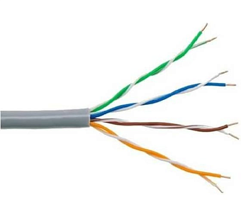Кабель витая пара внутренний 4 пары UTP кат.5e (305м) омедненный Bion