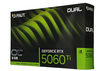 Видеокарта .8Gb PALIT RTX5060Ti DUAL OC (RTX5060Ti) GDDR7 128bit HDMI DP