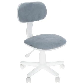 Кресло Бюрократ CH-W201NX (ткань, крест. пластик, до 100 кг) Серо-голубой