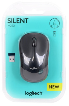 Мышь беспроводная Logitech M220 Wireless Silent черный
