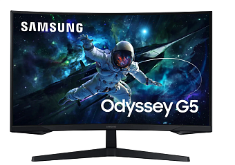 Монитор 32" Samsung Odyssey G5 (VA 2560x1440 1ms 165Hz HDMI DP) черный