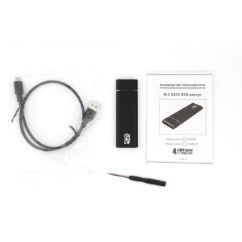 Внешний контейнер USB3.0 -> M.2", AgeStar 3UBNF5C, NGFF B-key, алюминий, серебристый