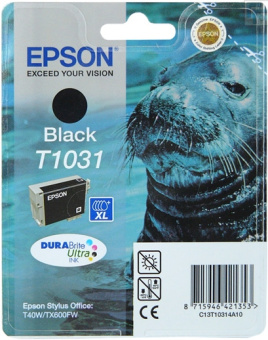Картридж струйный EPSON T1031 для Epson T30/T40W/TX550W/TX600FW, чёрный