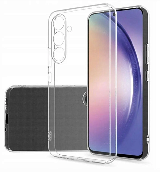 Чехол для смартфона Samsung Galaxy S25 FE - силиконовый прозрачный