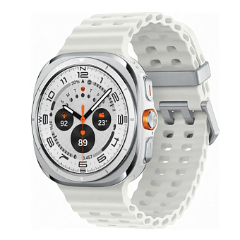 Смарт-часы Samsung Galaxy Watch Ultra 47mm 2025 LTE Silver/White (серебристый/белый)