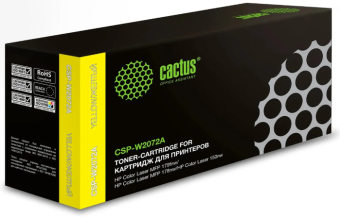 Картридж лазерный Cactus CSP-W2072 117A для HP Color Laser 150a/150nw/178nw MFP желтый