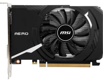 Видеокарта 2Gb MSI GT 1030 AERO ITX 2GD4 OC (GT1030) GDDR4 64bit HDMI DVI