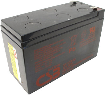 Аккумулятор для ИБП 12V,  7.2Ah, CSB GP1272 F2 (28W)