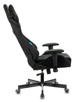 Кресло Zombie VIKING KNIGHT Fabric (ткань, мех. качания, крест. металл, до 150 кг) Черный