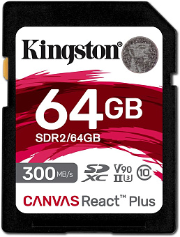 Карта памяти SD 64Gb Kingston SDHC UHS-II Class U3 V90