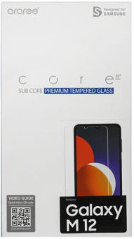 Защитное стекло для смартфона Samsung Galaxy M12 - araree by KDLAB прозрачное