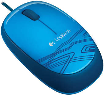 Мышь проводная Logitech M105 Optical 1000dpi USB Blue