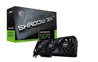Видеокарта 12Gb MSI RTX 5070 12G SHADOW 3X (RTX5070) GDDR7 HDMI DP