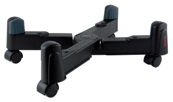 Подставка под системный блок пластмассовая, на колесиках BURO BU-CS2AB черная