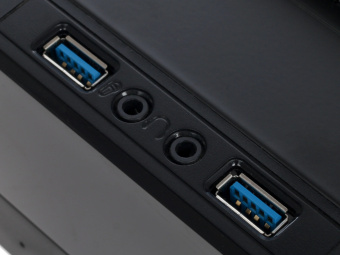 Корпус Powerman EQ101 (SlimCase, 2*USB3.0, 200W, mini-ITX, чёрный)