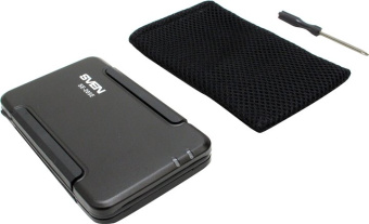 Внешний контейнер USB2.0 -> SATA 2.5", Sven SE-205E алюминий, чёрный