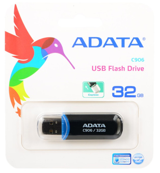 Флешка .32Gb ADATA [C906] USB черный