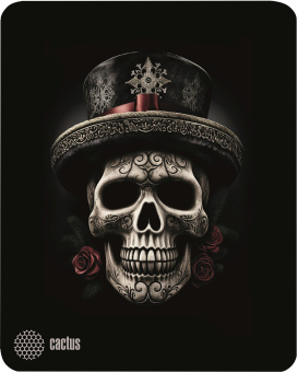 Коврик для мыши CACTUS [CS-MP-D05S] 250x250x3мм, Scull
