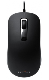 Мышь проводная Оклик 155M серебристый