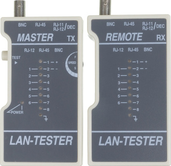 Тестер TWT TST-200 RJ-45/11/12/BNC [TST-200]