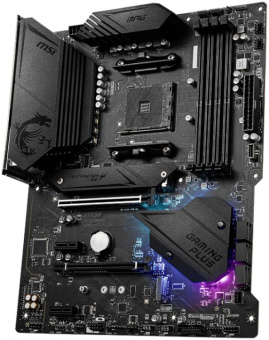 Материнская плата Socket AM4 MSI MPG B550 GAMING PLUS (B550) 4*DDR4 2*PCI-Ex1 2*PCI-Ex16 SATA M.2 HDMI DP ATX