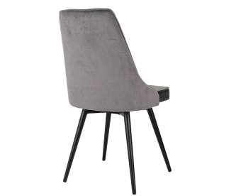 Кресло Бюрократ CH-K4_SP_2 с повор.мех. комплект 2шт т.серый Holland 18 металл черный на ножках