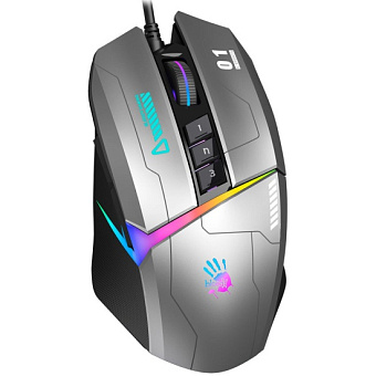 Мышь проводная A4Tech Bloody W60 Max Gun 10000dpi черный/серый