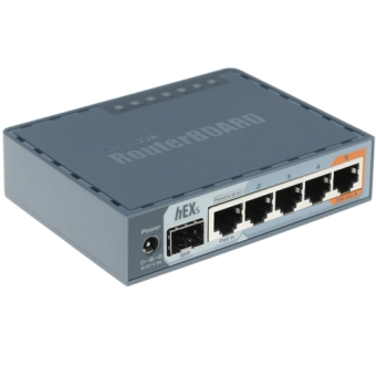 Маршрутизатор MikroTik hEX S 10/100/1000BASE-TX/SFP черный