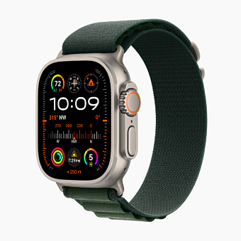 Смарт-часы Apple Watch Ultra 2 2024 49mm Natural Alpine Loop Dark Green (натуральный/зеленый)