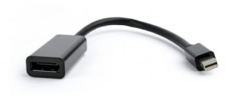 Кабель-переходник (адаптер) miniDP (m) < - > DP (f), 0.10м, Cablexpert, Black