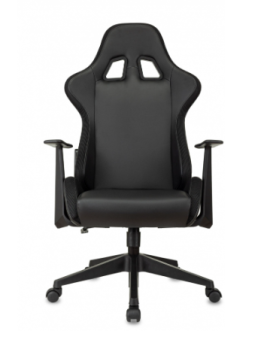 Кресло Zombie GAME RGB черный эко.кожа/ткань крестов