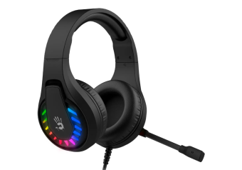 Наушники проводные A4Tech Bloody G230 (микрофон, 20 Гц - 20 кГц, 105 дБ, 7.1 Virtual Sound, подсветка Neon, 2м, USB)