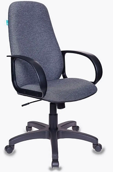 Кресло Бюрократ CH-808AXSN (ткань, мех. качания, крест. пластик, до 120 кг) Серый